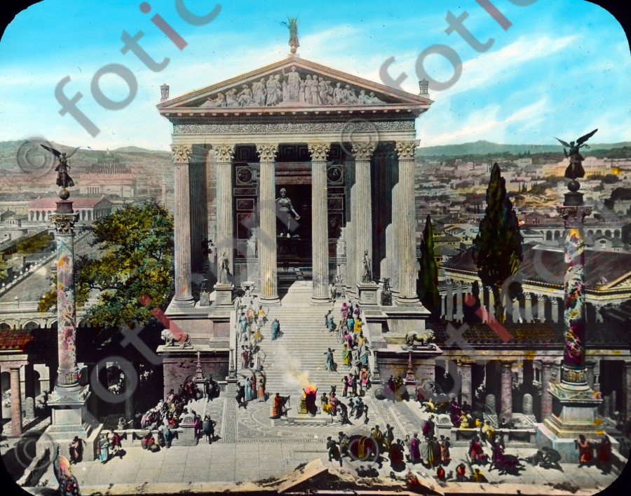 Tempel der Iuno Moneta | Temple of Juno Moneta - Foto simon-107-032.jpg | foticon.de - Bilddatenbank für Motive aus Geschichte und Kultur